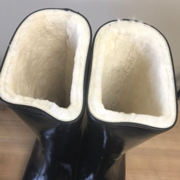 MOOVBoot SUPERGLOSS Tall Rubber/Sheepskin Boot⭐ - Picture 6 of 8